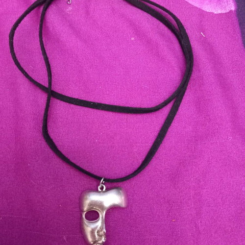 Pendant used with Phantom of the Opera theatrical mask on black cord