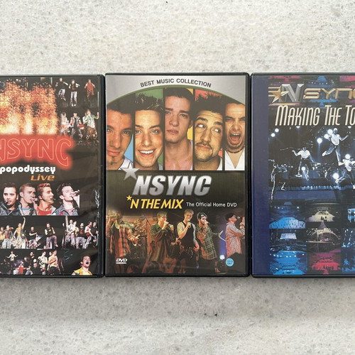 NSYNC DVD pack of 3 like new, pop genre
