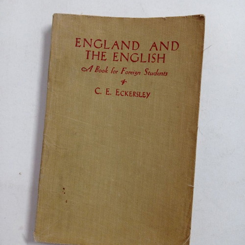 England and the English βιβλίο μεταχειρισμένο, C.E. Eckersley, 1945