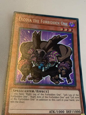 Exodia the Forbidden One Yu-Gi-Oh Card new, secret rare chibi art