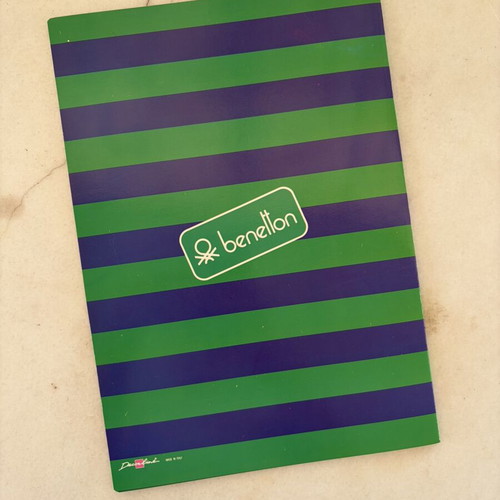 Benetton University lined notebook, vintage 1990s
