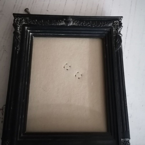 Retro handmade frame used