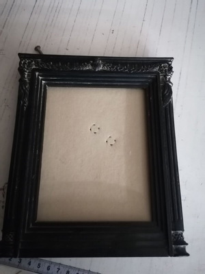 Retro handmade frame used