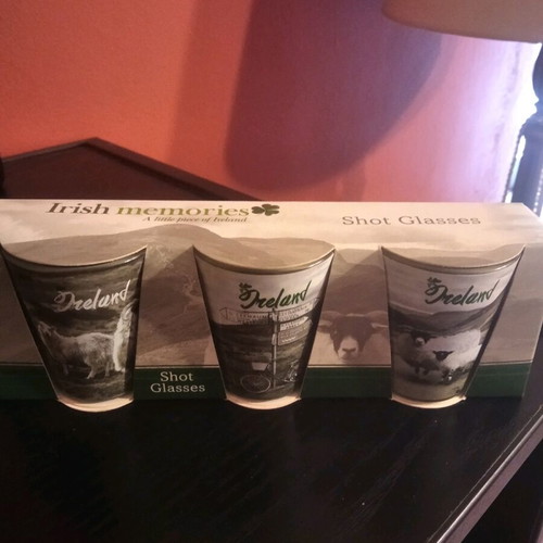 Irish shot glasses new, set of 3 pieces