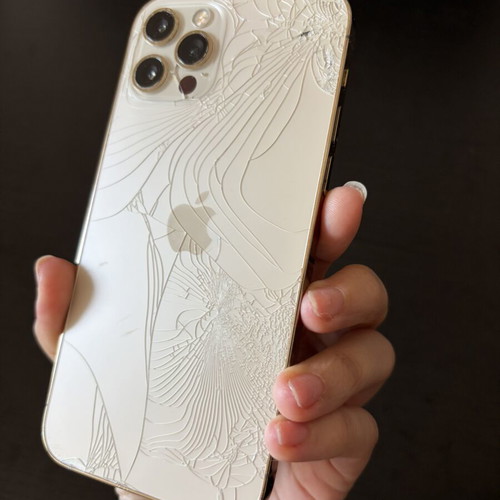 iPhone 12 Pro 128GB used, gold and white