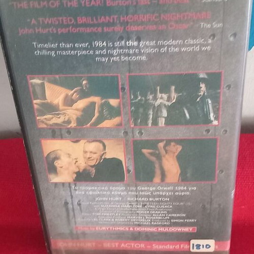 George Orwell's 1984 videocassette like new with subtitles