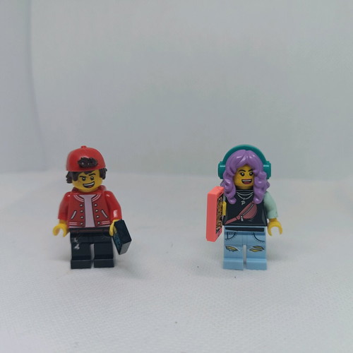 Lego figures Parker L Jackson and Jack Davis like new, 2 pieces