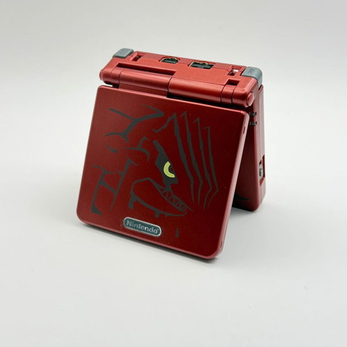 Nintendo Game Boy Advance SP Groudon Edition with Pokemon Ruby cartridge