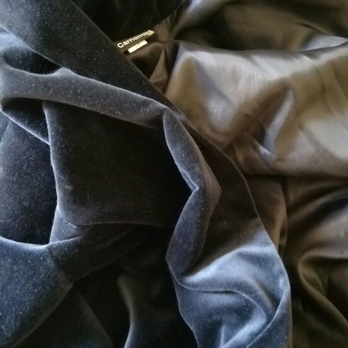 Camomilla velvet oversize coat like new, night blue