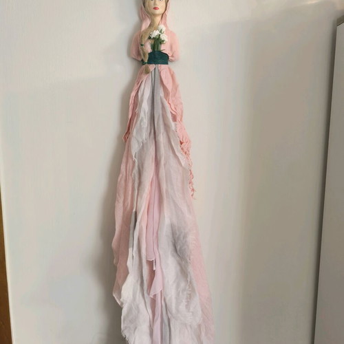Handmade decorative wall doll new, length 115 cm