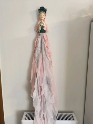 Handmade decorative wall doll new, length 115 cm