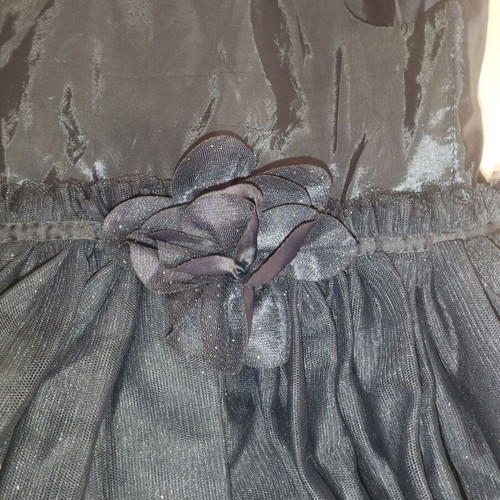 H&M sleeveless festive dress like new, dark blue with tulle