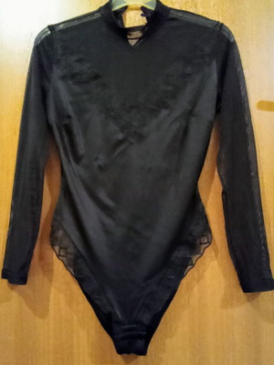 Le Foglie bodysuit with lace and transparency like new, size M/L