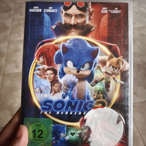 Sonic The Hedgehog 2 DVD new, animation