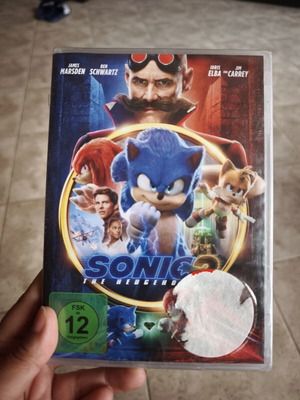 Sonic The Hedgehog 2 DVD new, animation