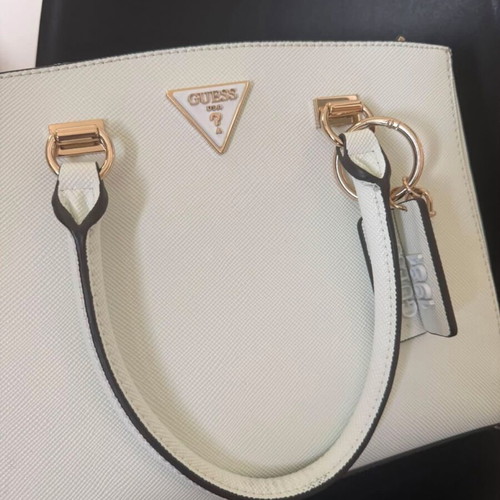 Guess Noelle shoulder bag white, new barely used