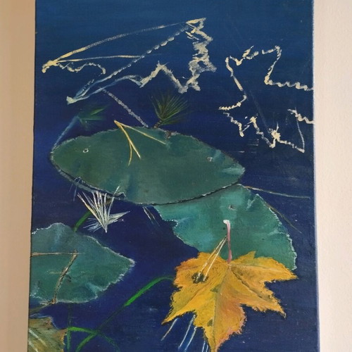Painting 35x50cm on canvas used without frame