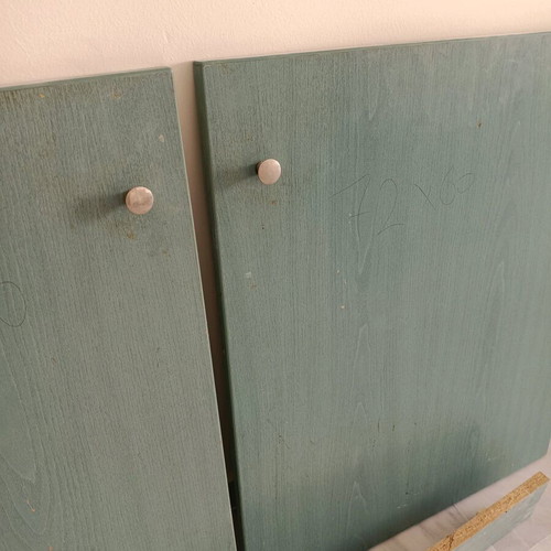 Wardrobe doors like new, off-white with hinges
