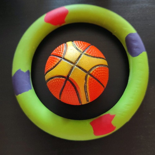 Ring and small ball used, toys for small dogs