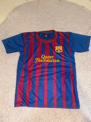 Qatar foundation blouse like new, blue and red, size S