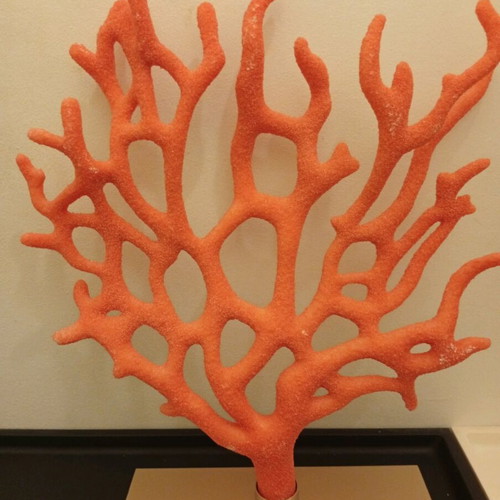 Decorative tree with base like new, orange-pink