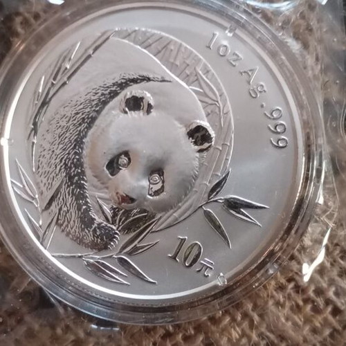 Chinese Panda Silver Coins 8 x 1 Troy Ounce Uncirculated