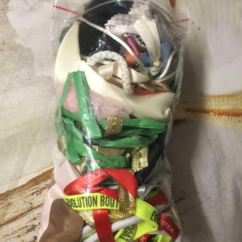 Craft supplies pack used, assorted items