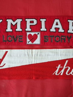 Olympiakos scarves like new, official replica, pack