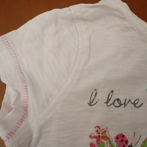 Next White T-shirt "I Love My Mom" Like New, Girls 3-4 Years