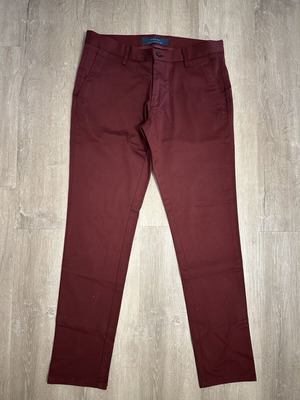 Car Shoe men's pants in burgundy, new, spring-summer fit, size XS