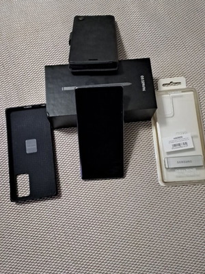 Samsung Note 20 σαν καινούργιο, μαύρο, 256GB, Dual SIM, με θήκες και box