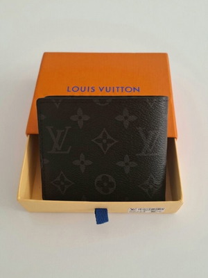 Louis Vuitton wallet, black Monogram Eclipse design
