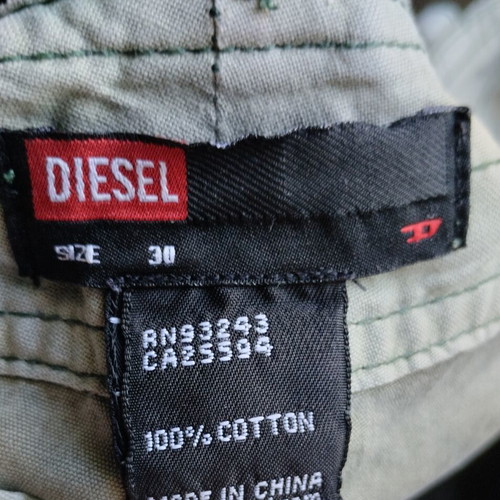 Diesel Cargo Pants like new, low rise, green