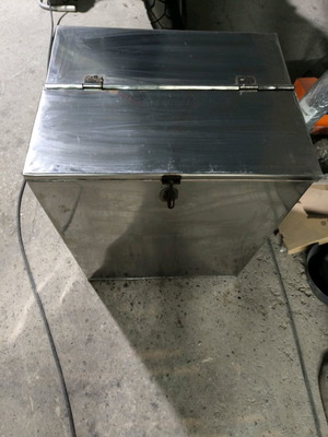 Stainless steel container 114 liters like new for storage