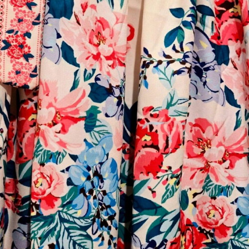 Shein Floral Dress new, balloon sleeves, beige multicolor