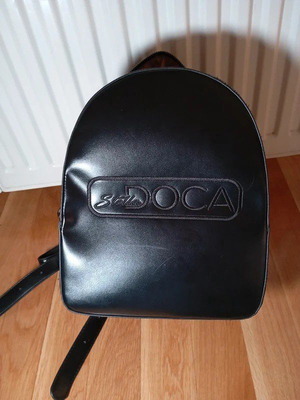 Τσάντα πλάτης Doca σαν καινούργιο, μαύρη, 29x24x12 εκ