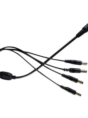 Connector DC power cable with 4 ends, brand new 40 centimeters