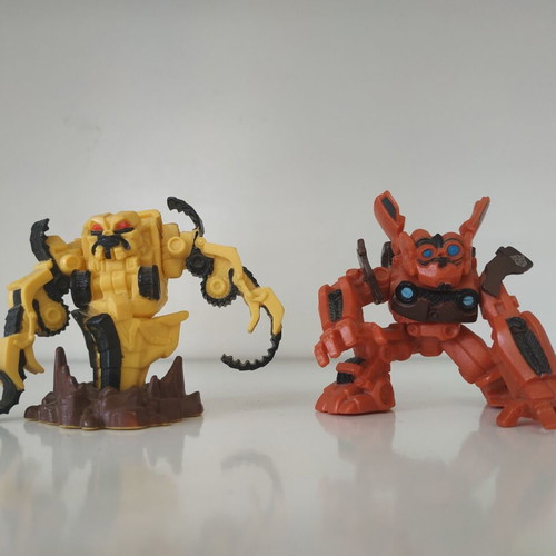 Transformers Minifigures used, Optimus Prime, Megatron, Grimlock, Mudflap & Rampage