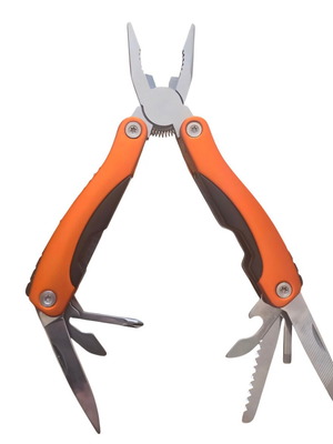 Multitool pliers new with 16 tools, stainless steel and aluminum