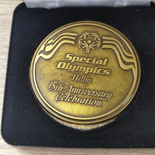 Special Olympics Hellas Athens 2002 15th Anniversary Celebration Medal used