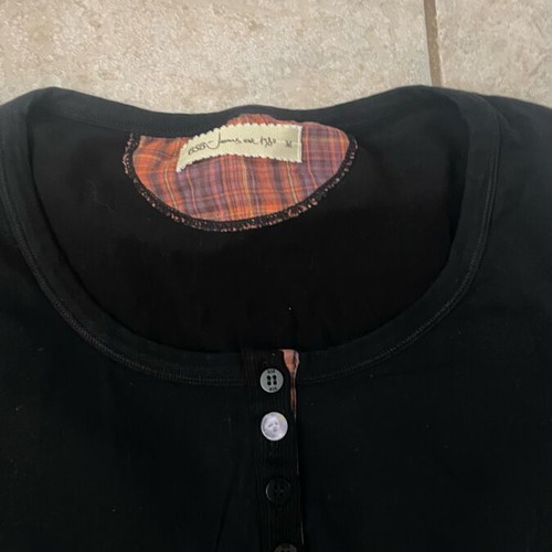 Black BSB blouse with shirring like new, size M