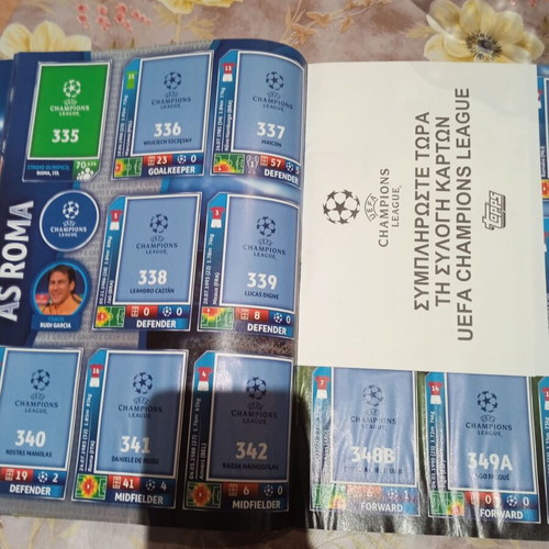 Champions League 2015-2016 album used with stickers