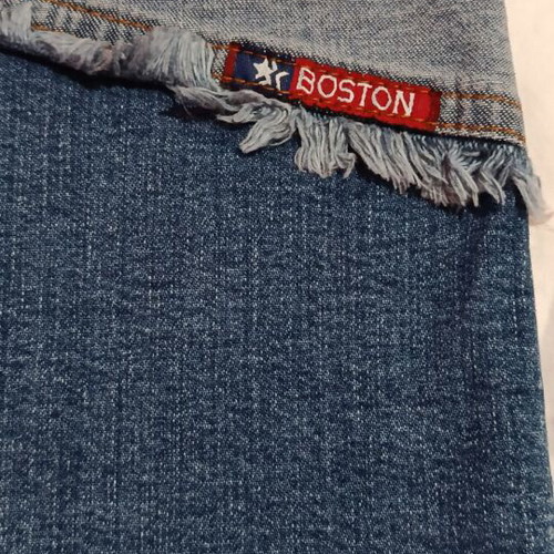 Boston elastic denim skirt size M like new, blue