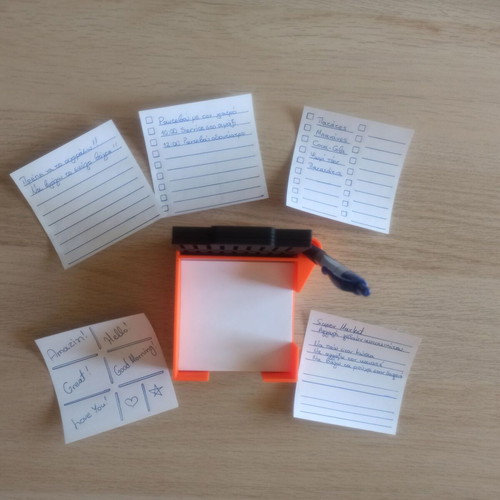 Organizer base for white square notes, new