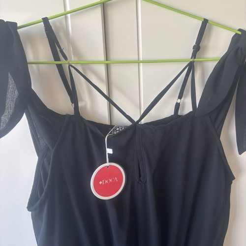 Black long dress Doca new, medium size