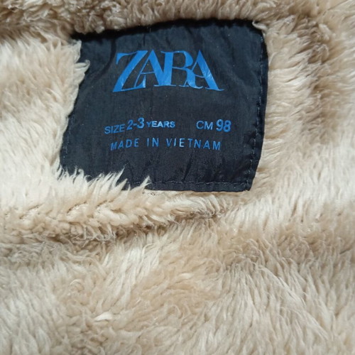 Zara jacket for 2-3 years old, unisex, like new, black and beige