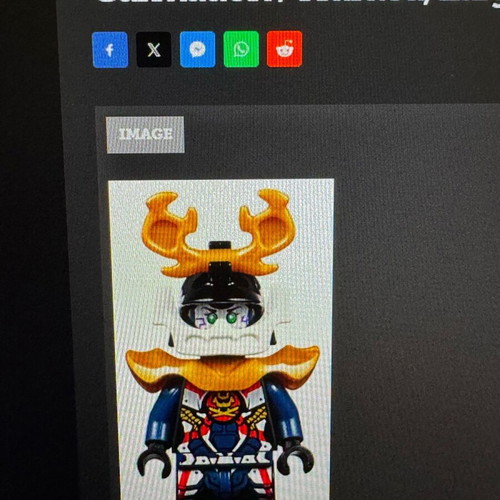 Lego mini figure like new, original, visor missing