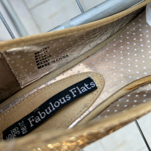 Ballerinas gold color size 38 used