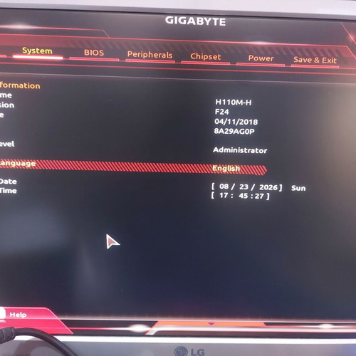 Gigabyte GA-H110M-H motherboard with Intel Core i3-7350K CPU