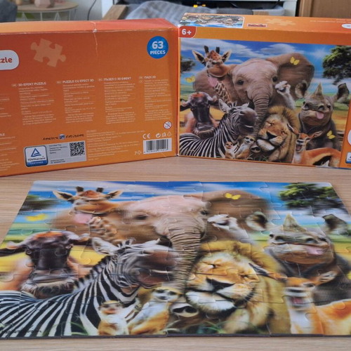 3D puzzle children’s, 63 pieces, like new, complete